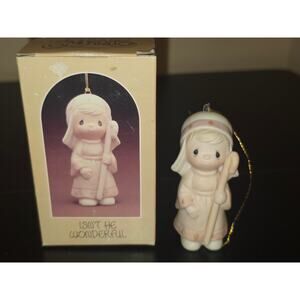 Enesco Precious Moments Angel Ornament Isnt He Wonderful E-5630 w Box
